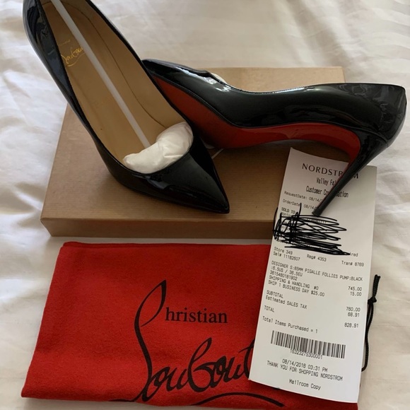 Worn once, red bottom has a protection - Picture 1 of 3